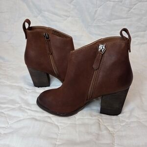 Brown Leather Ankle Boots